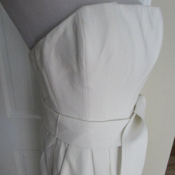 NWT $650 A.L.C. White Strapless Belted Jumpsuit – Sz 4 (#4JUMP0137) - Picture 5 of 13